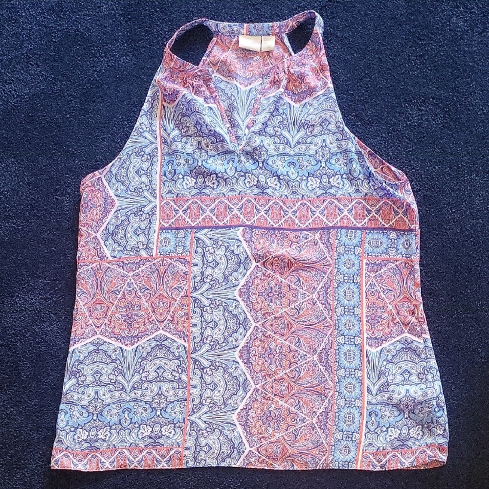 St Tropez West Paisley Print Halter Top